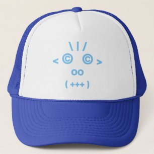 Casquette Visage de singe (bleu)