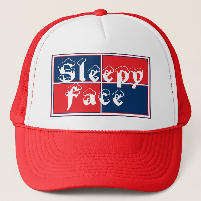 Casquette Visage de sommeil : Chapeau de camion (Devant)