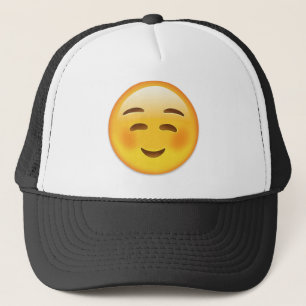 Casquette Visage de sourire blanc Emoji