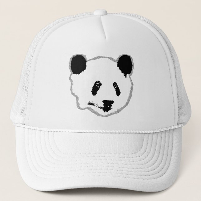 Casquette Visage d'ours Panda géant (Devant)