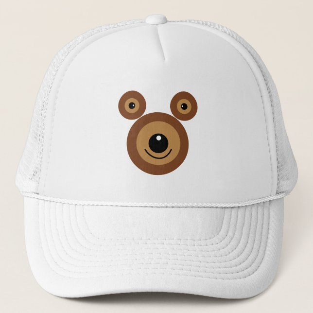 Casquette Visage drôle d'ours (Devant)