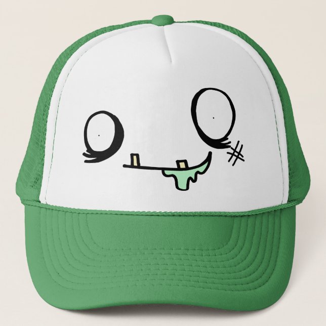 Casquette Visage heureux de zombi (Devant)
