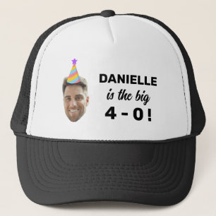 Casquette Visage personnalisé 20e 30e 40e 50e 60e 70e annive