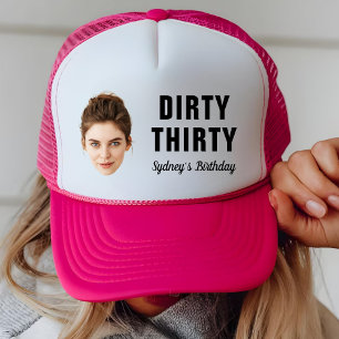 Casquette Visage personnalisé 30ème 40ème 50ème 60ème 70ème