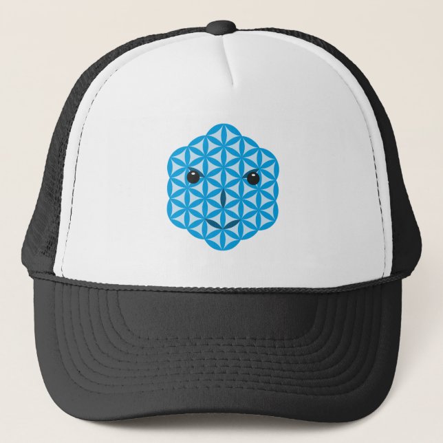 Casquette Visage sacré - Arcturien, 01 - Bleu. (Devant)