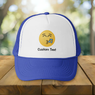 Casquette Visage sifflant avec chapeau de camion de sourire 