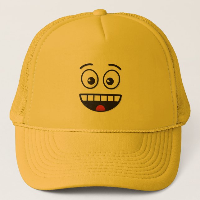 Casquette Visage souriant avec bouche ouverte (Devant)