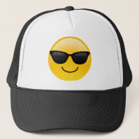Visage souriant avec lunettes de soleil Cool Emoji
