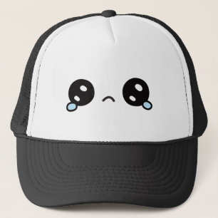 Casquette Visage triste mignon yeux larmoyants