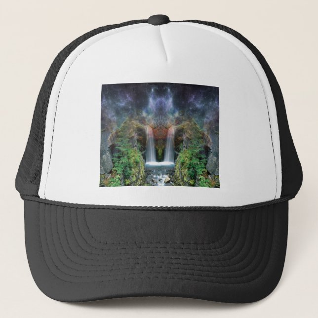 Casquette Visages cachés dans les cascades d'Imaginaire (Devant)
