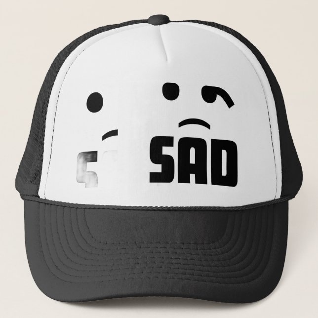 CASQUETTE VISAGES TRISTES (Devant)
