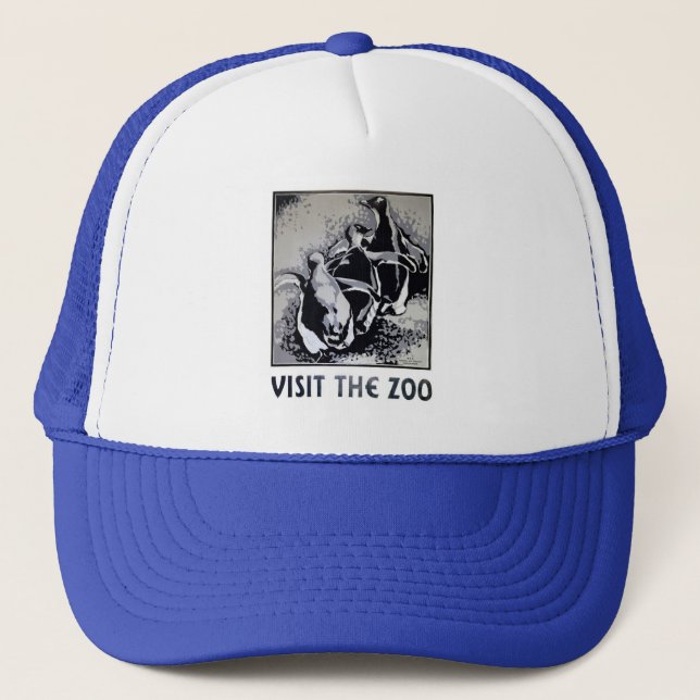 Casquette Visitez le zoo - l'affiche de WPA - (Devant)