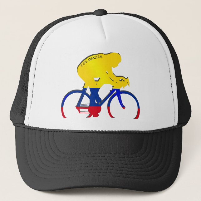 Casquette Vitesse colombienne de bicyclette de drapeau de (Devant)
