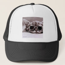 Casquette vivant de camionneur du chat le plus