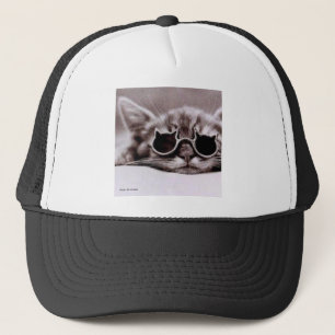 Casquette vivant de camionneur du chat le plus