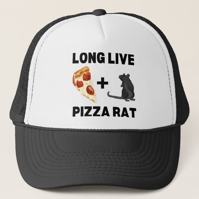 Casquette Vive Pizza Rat  (Devant)