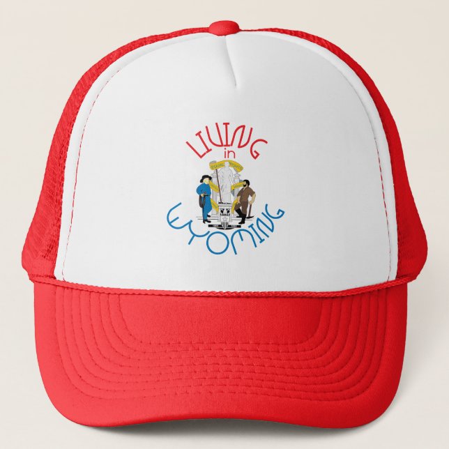 Casquette Vivre dans le Wyoming (Devant)