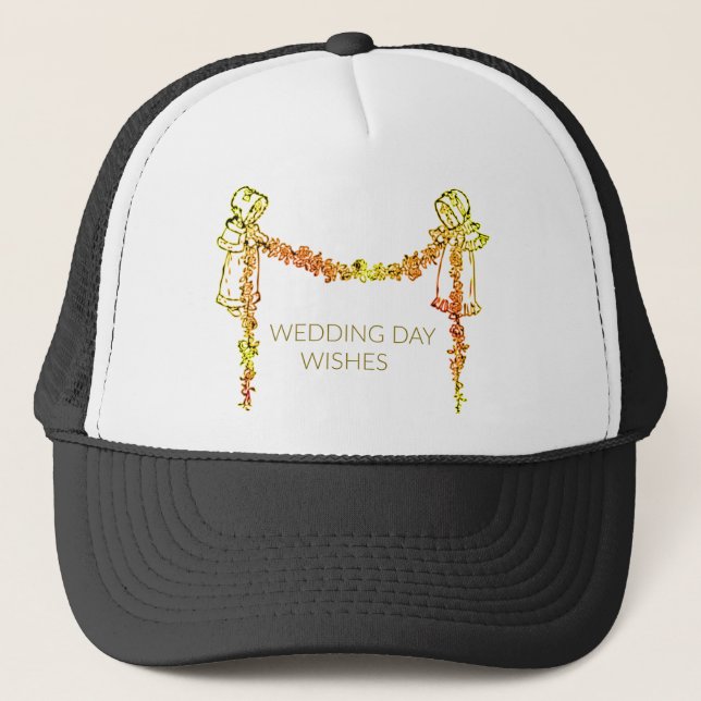 Casquette Voeux du jour du mariage (Devant)
