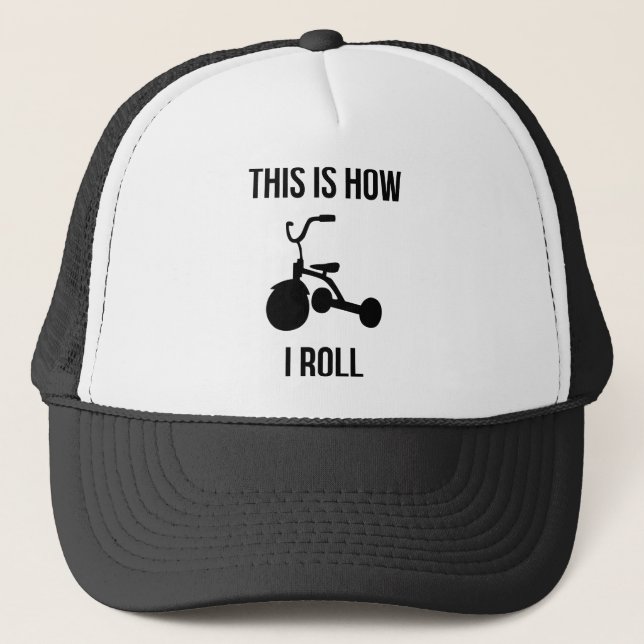 Casquette Voici comment je roule (Devant)
