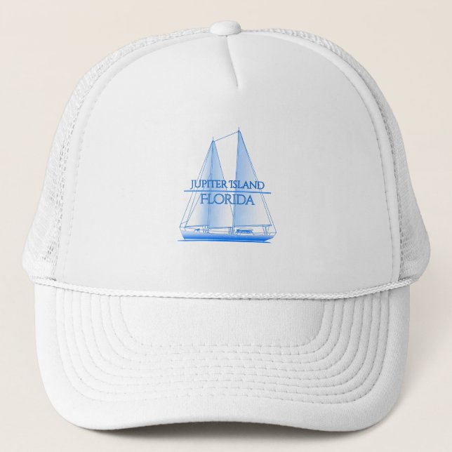Casquette Voile nautique côtière de l'île Jupiter (Devant)