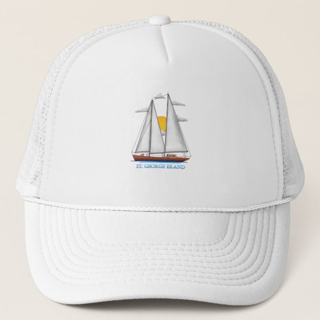 Casquette Voile nautique côtière de l'île St George (Devant)