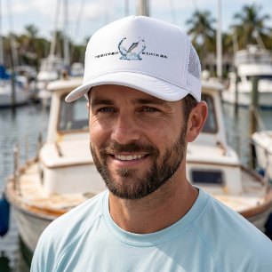 Casquette Voile nautique Marlin bleu   Sur mesure
