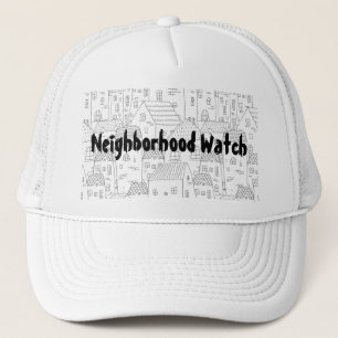 Casquette Voisinage Montre Maisons Noires Blanches