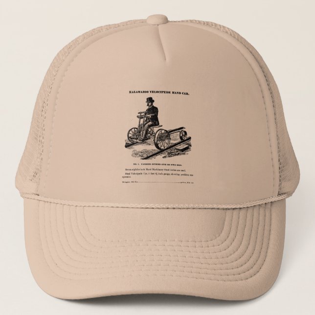 Casquette Voiture 1887 de main de chemin de fer de vélo sur (Devant)