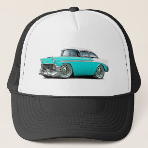 Casquette Voiture 1956 Turquoise-Blanche de Chevy Belair