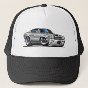 Casquette Voiture 1970 Argent-Noire de Chevelle