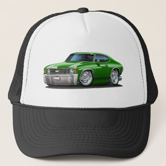 Casquette Voiture 1971-72 verte de Chevelle (Devant)