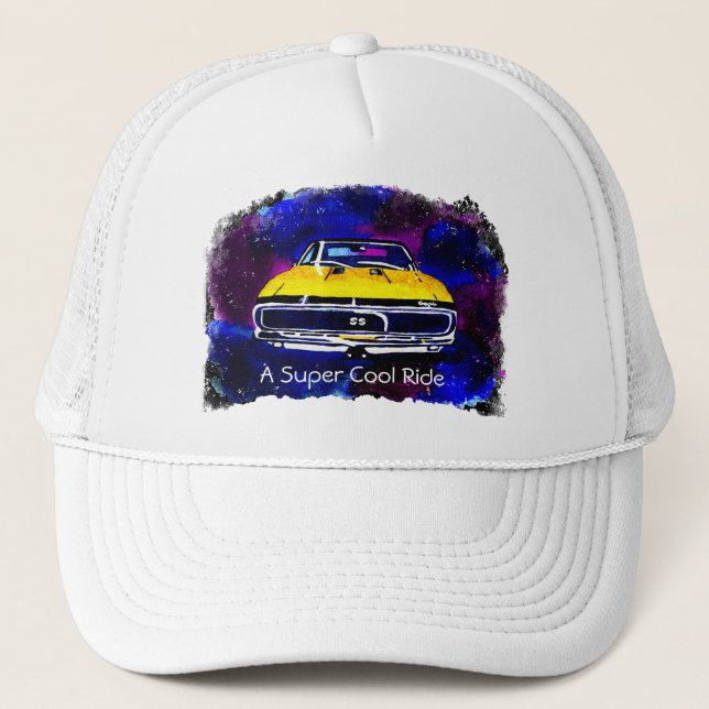 Casquette Voiture Classique Art "A Super Cool Ride" Chapeau  (Devant)