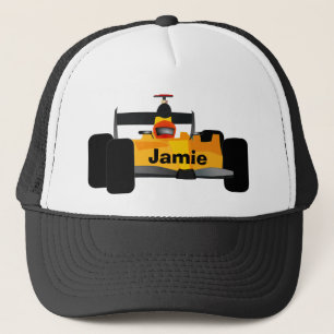 Casquette Voiture de course de dragons jaunes
