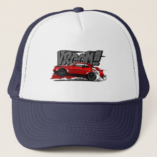 Casquette VOITURE DE COURSE VROOM À VITESSE COMPLÈTE! Casque