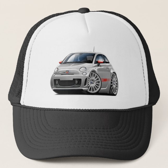 Casquette Voiture de gris de Fiat 500 Abarth (Devant)