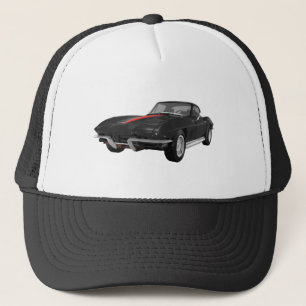 Casquette Voiture de sport 1967 de Corvette : Finition noire