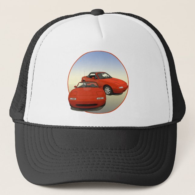 Casquette Voiture de sport Avenue Art Red (Devant)