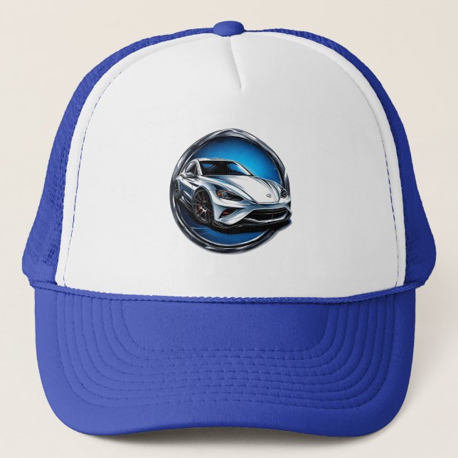 Casquette Voiture de sport de course stylisée (Devant)