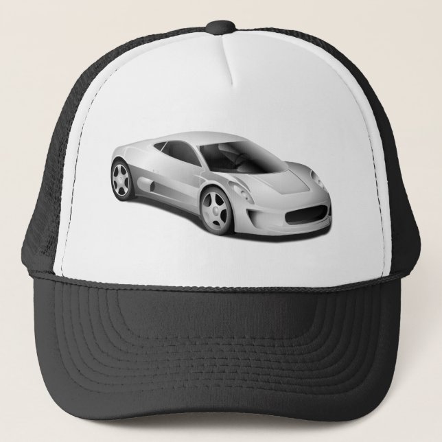 Casquette Voiture de sport Silver (Devant)