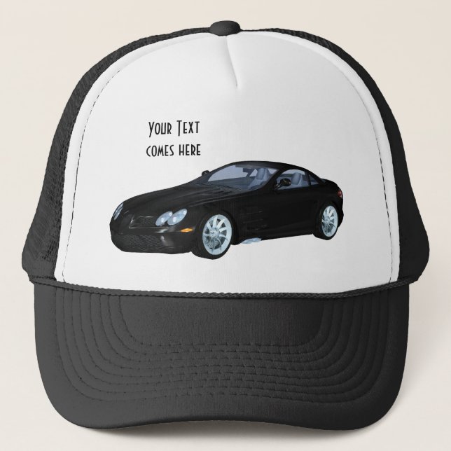 Casquette Voiture Sport Noir (Devant)