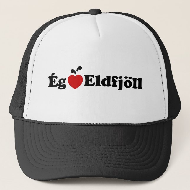 Casquette Volcans I Heart (Love) [Ég Elska Eldfjöll] (Devant)