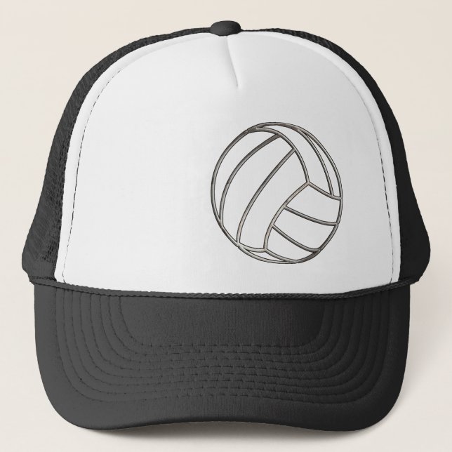 Casquette Volleyballl ; Noir frais (Devant)