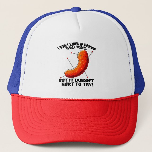 Casquette Voodoo Cheese Puff - Blague Anti Trump (Devant)
