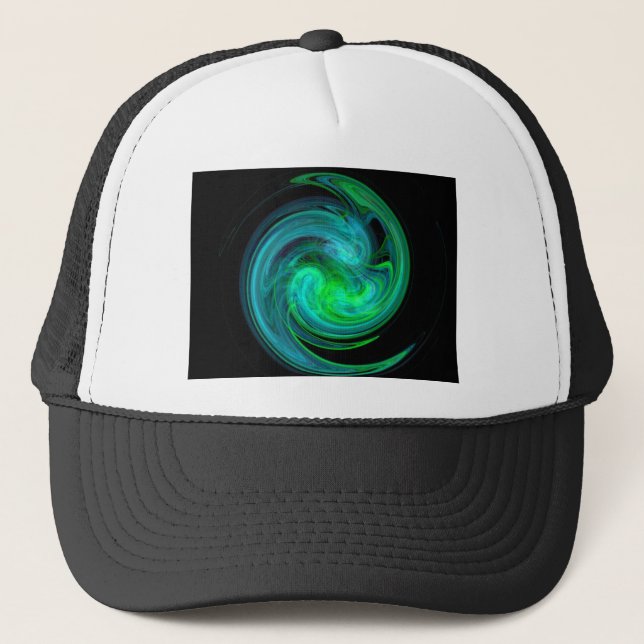 Casquette VORTEX LÉGER, bleu noir vert (Devant)