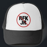 Casquette Vote anti RFK Jr. Contre Robert F. Kennedy<br><div class="desc">Les Démocrates s'unissent contre RFK Jr. Ce candidat à l'élection présidentielle de 2024 ne démontre pas les valeurs du parti démocratique. Une frappe rouge et un cercle autour du nom de Robert F. Kennedy Jr sur un casquette politique.</div>