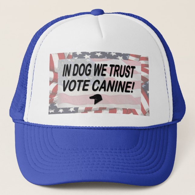 Casquette Vote Dog avec drapeau américain (Devant)
