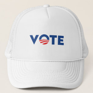 Casquette Vote hope rouge blanc et bleu typographie démocrat