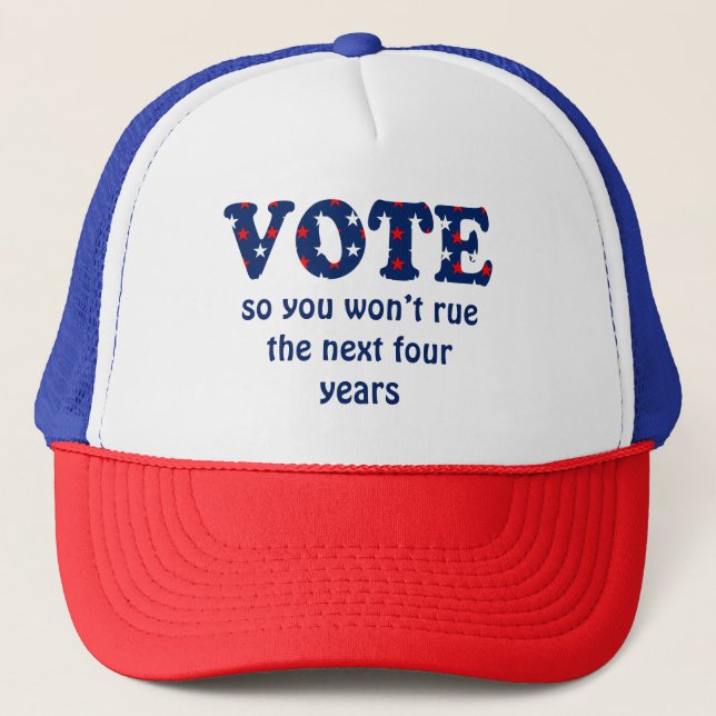 Casquette Vote ou Rue l'élection (Devant)