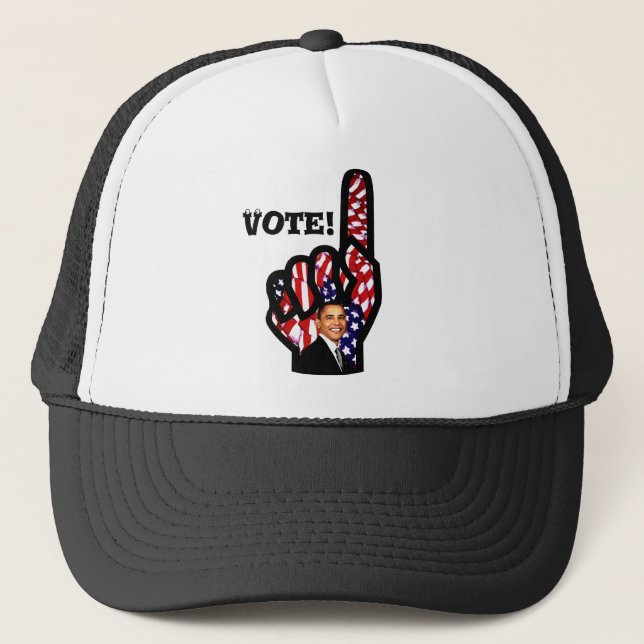 Casquette Vote pour Barack Obama 2012, Re-Elect Obama_ (Devant)