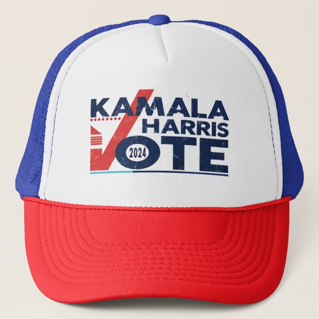 Casquette Vote pour Kamala Harris T-Shirt (Devant)